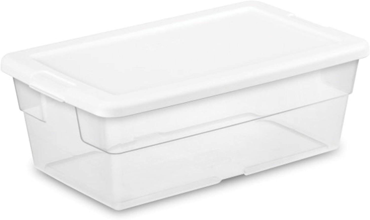 Sterilite Storage Boxes, Stackable Clear Plastic Bins, 6 Quart, 24-Pack