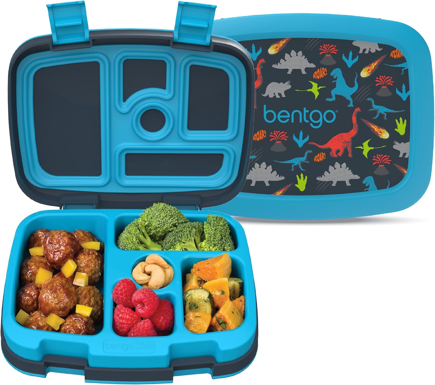 Bentgo Kids Prints Leak-Proof 5-Compartment Bento-Style Kids Lunch Box