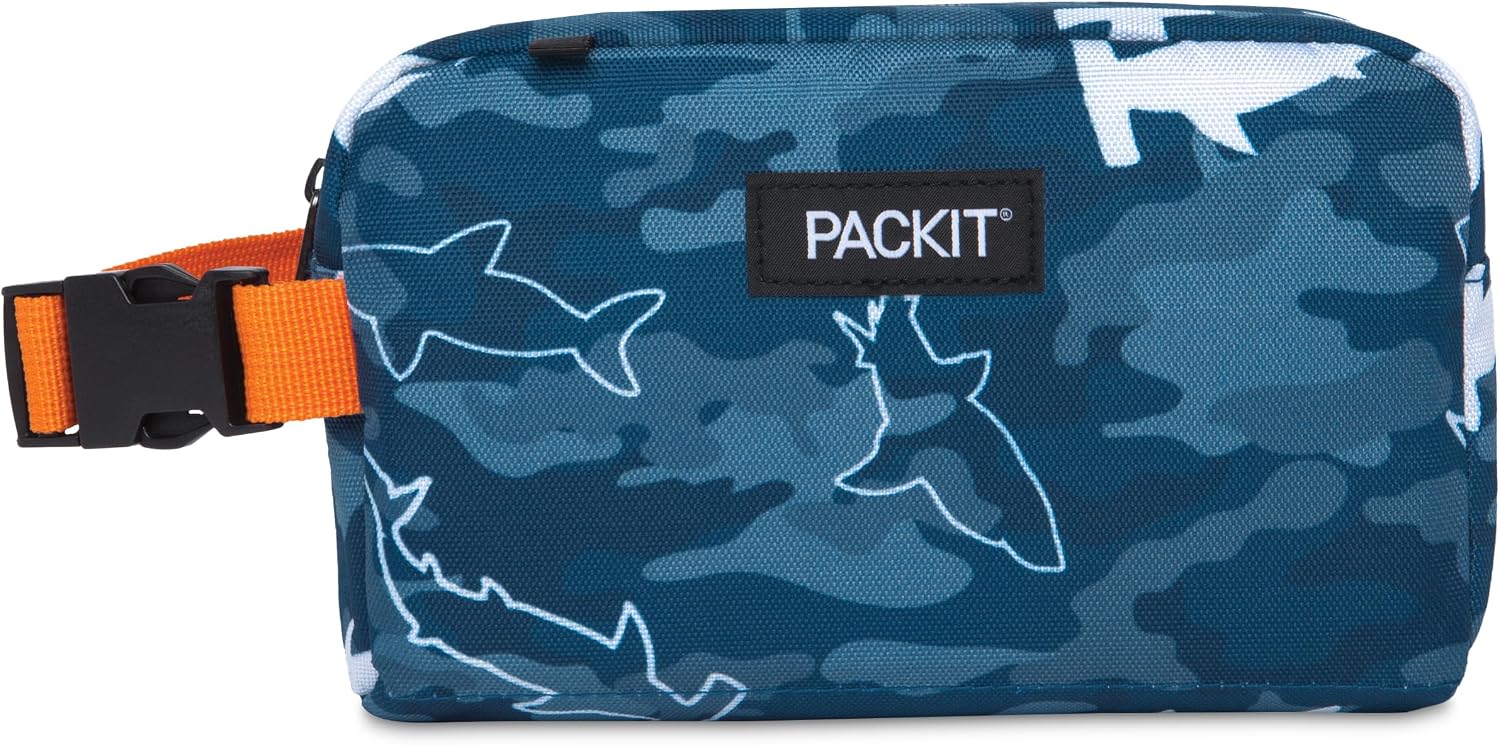 PackIt Freezable Snack Box, Camo Sharks