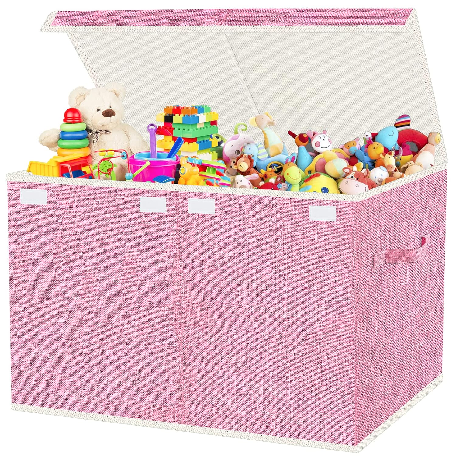 Large Collapsible Toy Storage Box with Lid & Handles