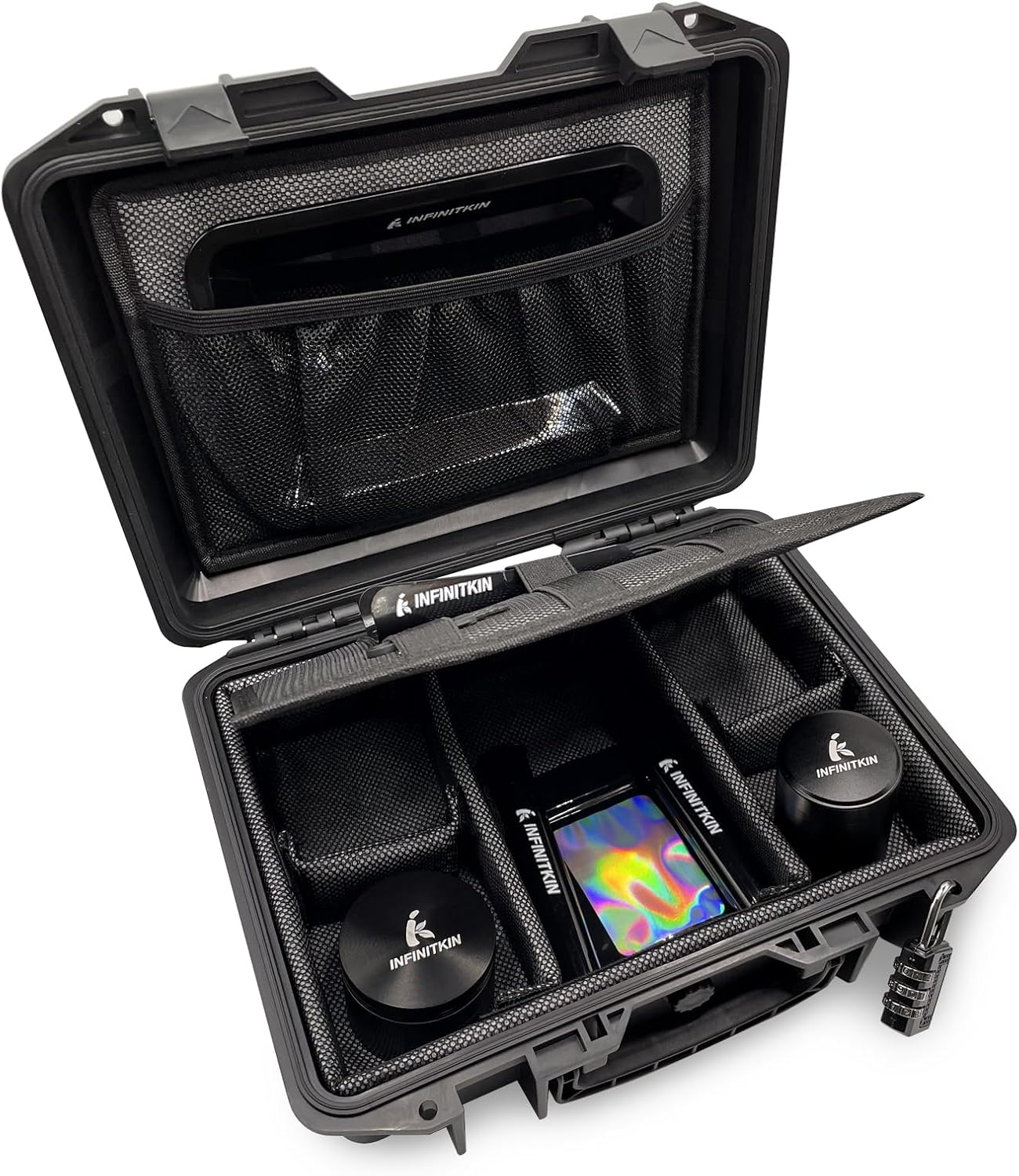 Smell Proof Box Large Airtight Storage Box with Lock | Durable smell proof container with combination lock. Airtight, waterproof & portable for travel, home & gift choice.
