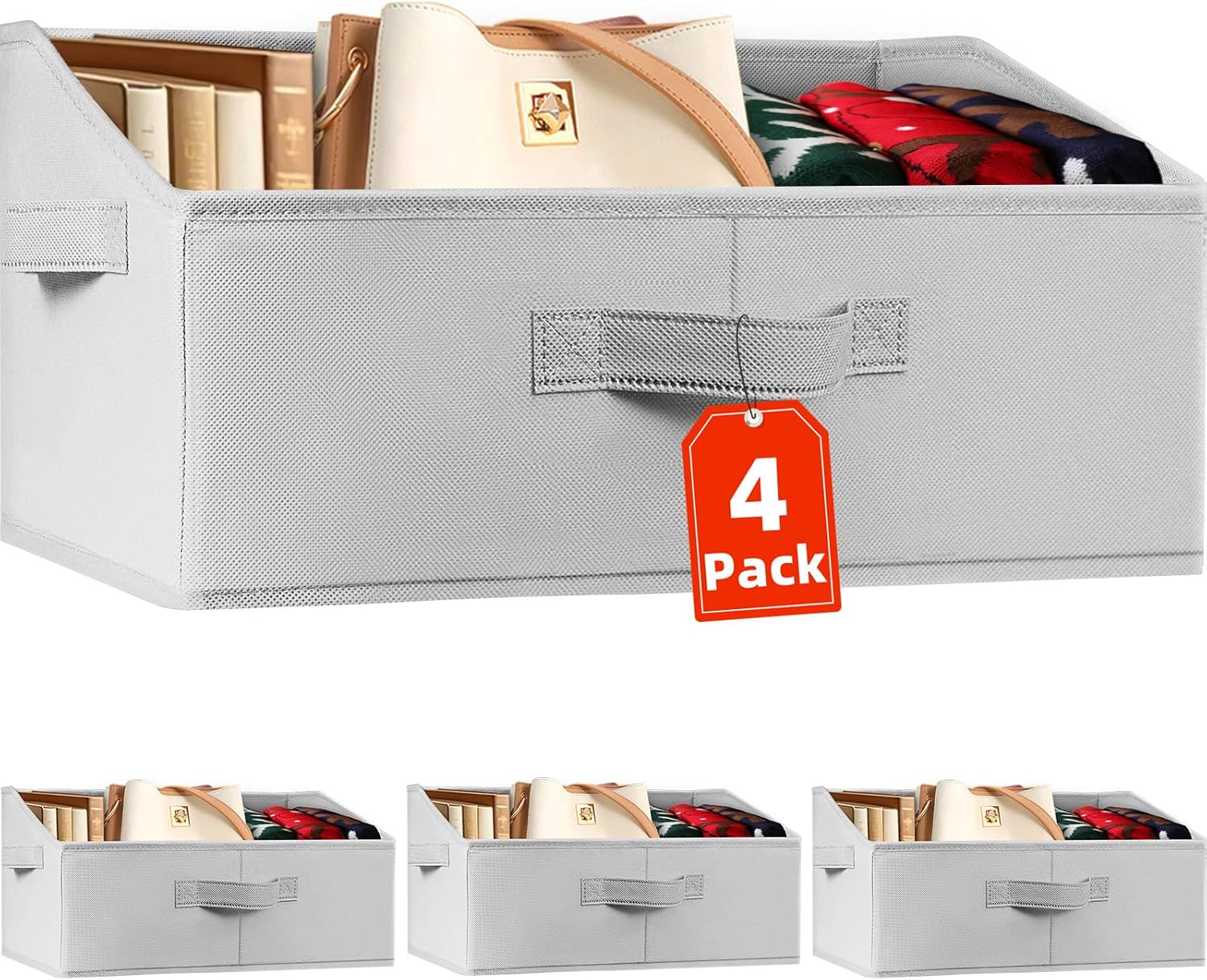 Closet Organizers Bins 4 Pack