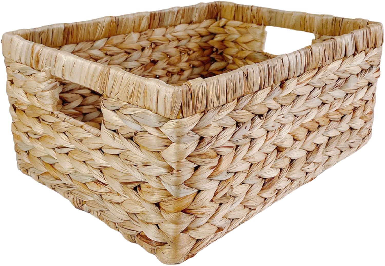 Large Rectangular Handwoven Wicker Basket