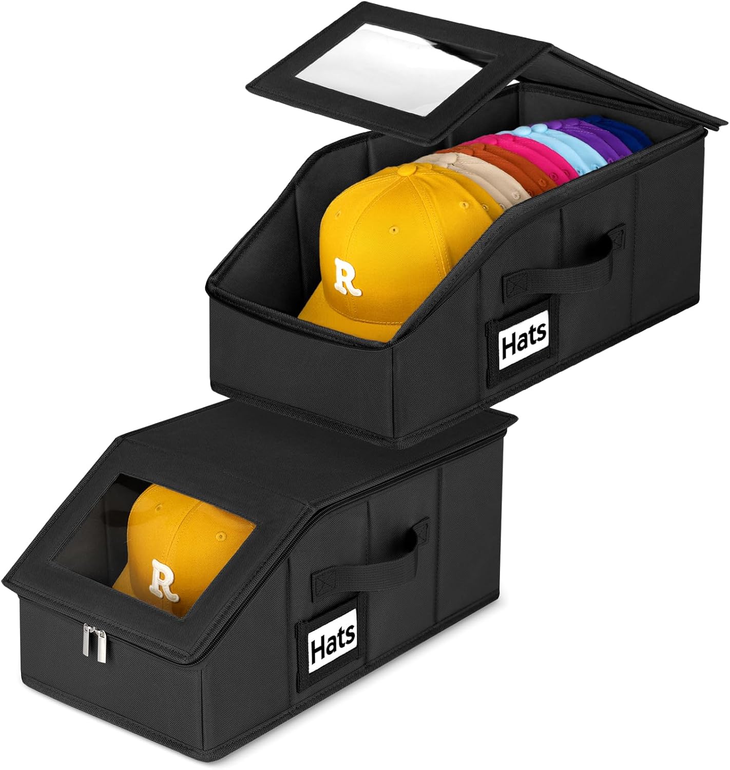 Dofilachy 2 Pack Stackable Hat Storage for Baseball Caps, Holds 28 Caps