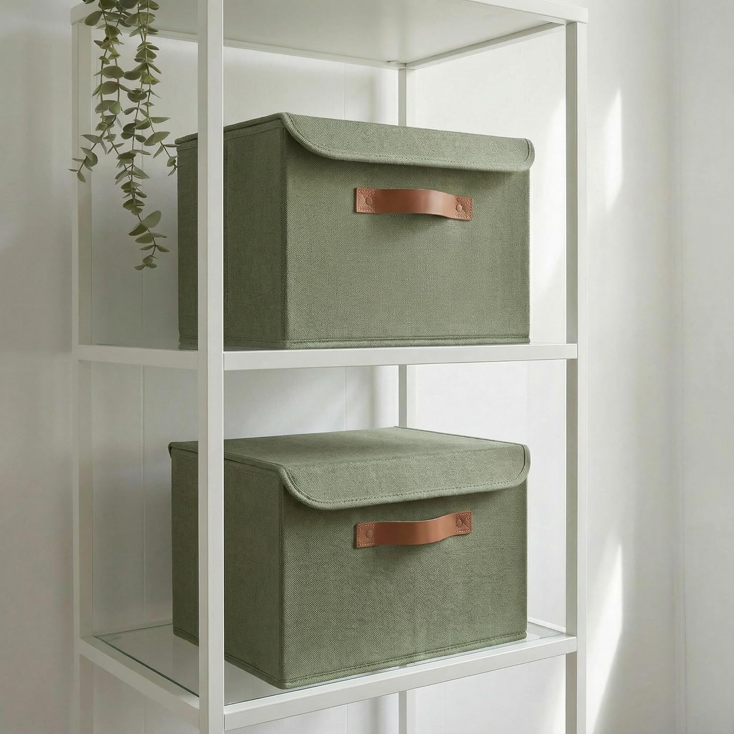 Decorative Linen Storage Boxes with Lids