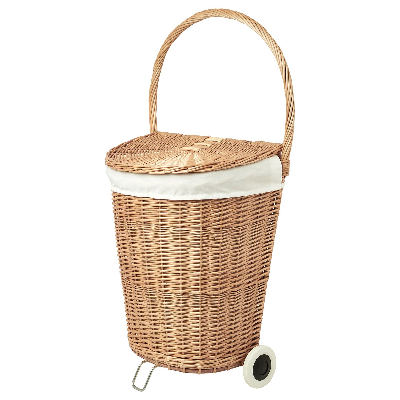 TOLKNING Laundry basket on wheels